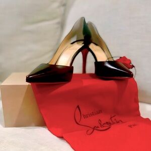 CHRISTIAN LOUBOUTIN~ IZIRA 85~ SIZE 38.5~COME IN BOX WITH DUSTER